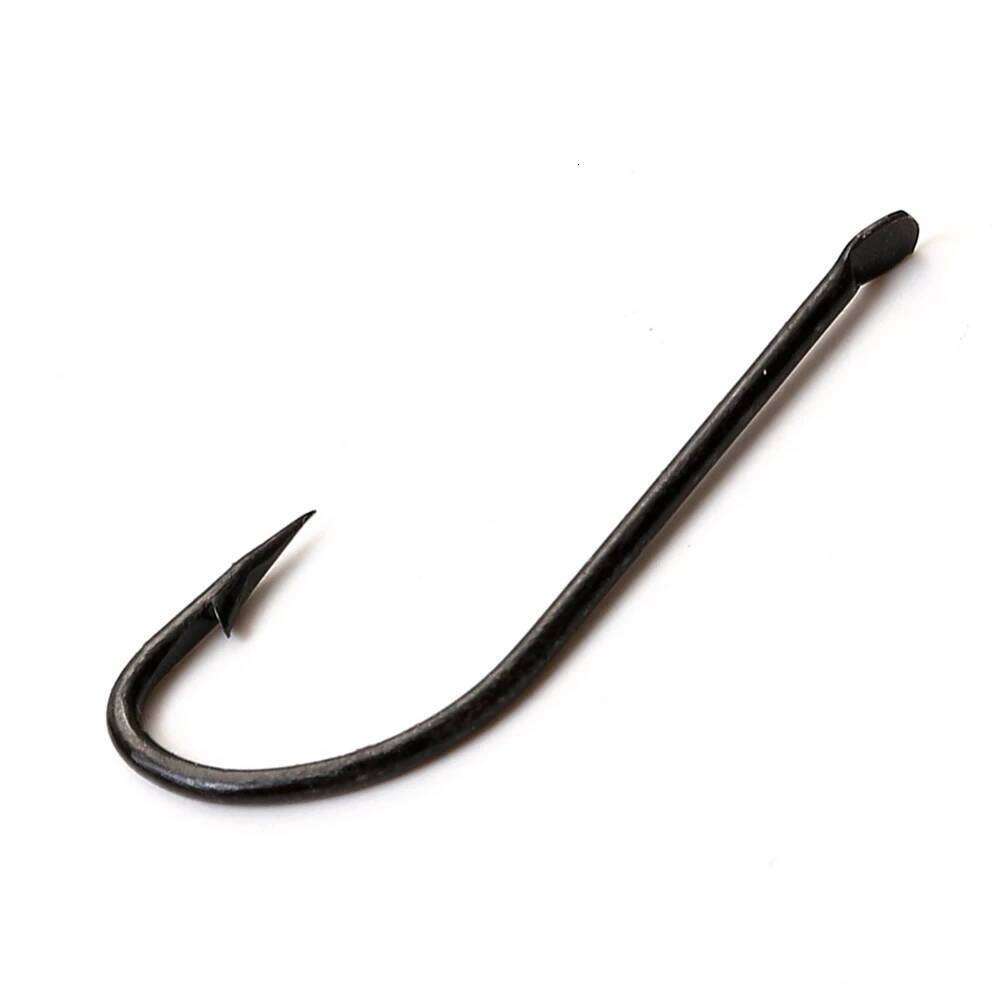 NGB 100PCS SHARP LONG SHANK 2515BL High Carbon Steel Hooks Carp Fishing Accessories Soft Lure Jig Head Fishhook Set Z260128
