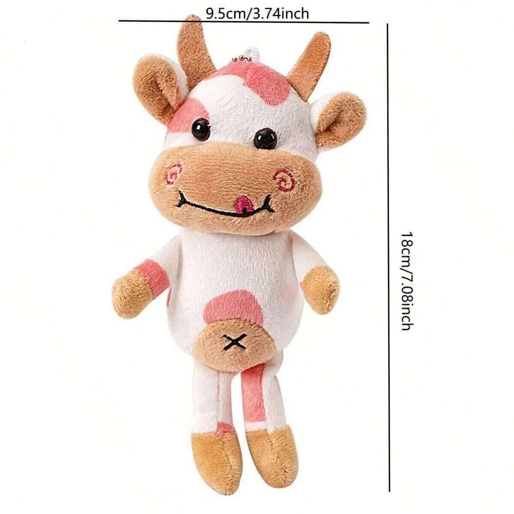1pc-Cute pet cow plush toy - the perfect anxiety relief calming aid for cats and dogs Y260128