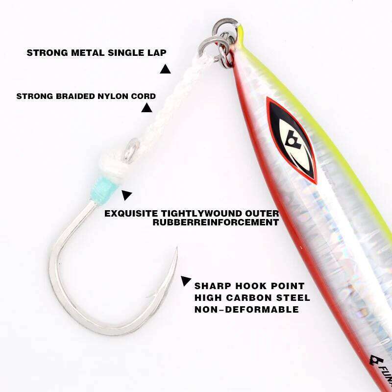 MAG Strong BG1 Single Slow Jigging Hooks 3/0 5/0 7/0 9/0 11/0 Fishing Jighook Assis hooks Fishhooks Jig Hook Z260128