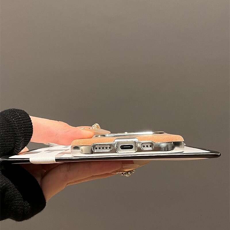 Cartoon Mickey Fleece Leather Compatible with Apple 16 Phone iPhone 15 Protective Cover 14/13 Full Coverage 12 Soft Case S260128