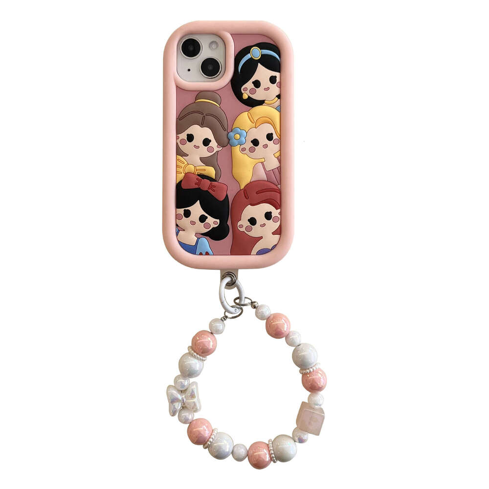 iphone11 Cartoon Snow White Apple 13pro Pink Soft Silicone Anti-fall 12 Phone Case 14promax S260128
