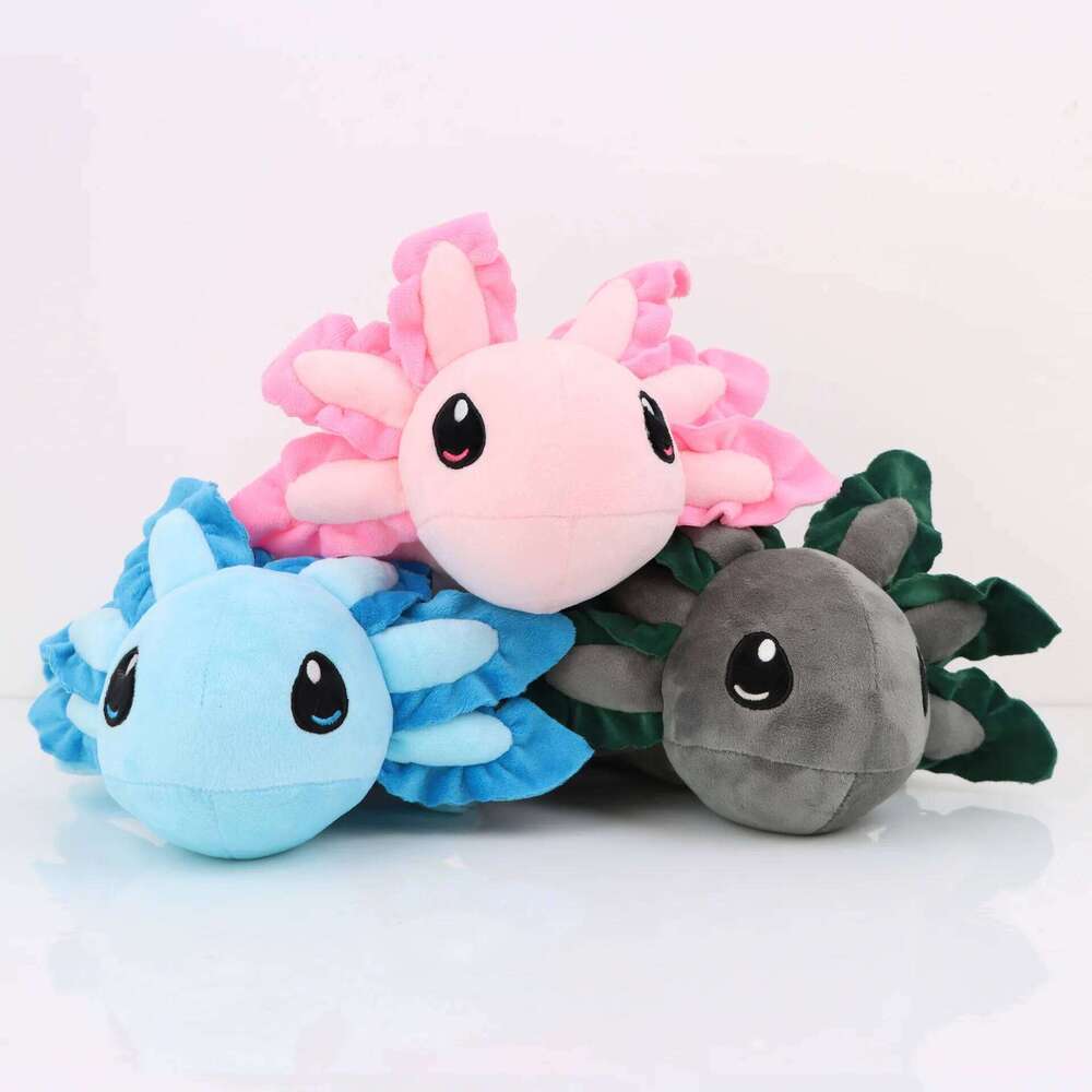 45cm Pink Kawaii Axolotl Dolls Soft Stuffedl Plush Animal Toys Kids Girls Christmas Birthday Gift Toy Y260128