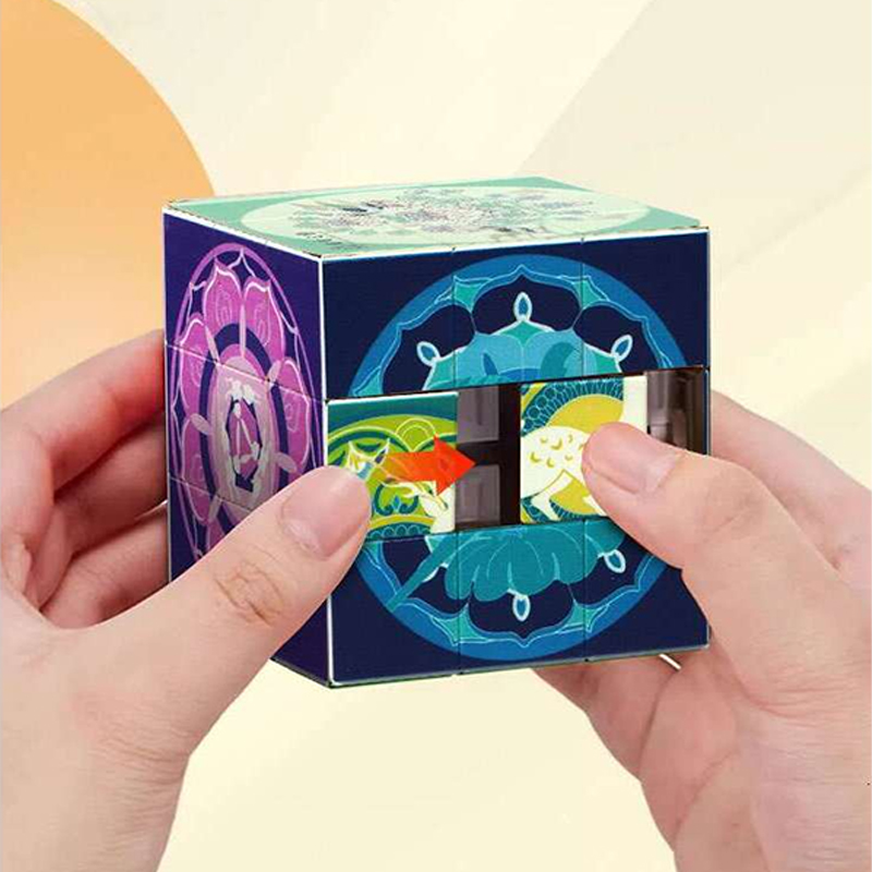 3D Dunhuang HuaRongDao Puzzle | Chinese Classical Brain Teaser Game | Cultural Museum Birthday Gift for Teens & Adults