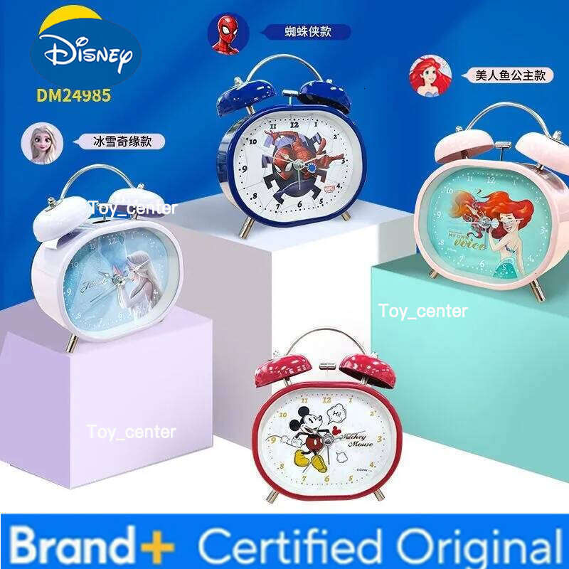 Disney Mickey Minnie Kids Alarm Cute Cartoon Personality Creative Student Metal Silent Luminous Clock holiday gift H2601281