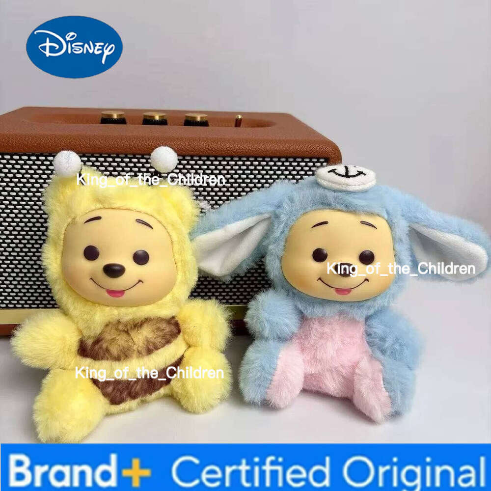 Disney Winnie the Pooh Bear Tiger Pig Happy Times Series Blind Box Toy Vinyl plush toys Decor Doll Kid Birthday Xmas Gift H260128