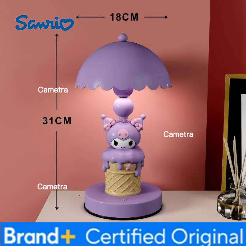 Sanrio Hello Kitty kuromi My melody high value table for girls bedroom bedside decorative lamp ornaments exquisite birthday gifts H2601281