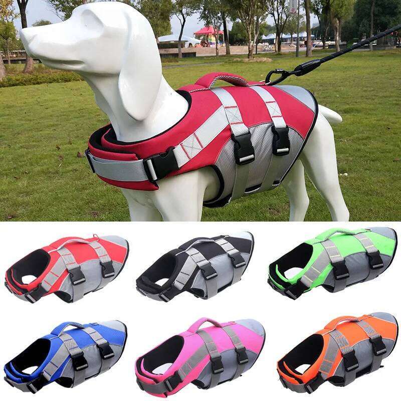 Summer Puppy Dog Jacket for Small Medium Dogs Reflective Pet Life Harness Vest Swim Suit French Bulldog Clothes Clothing XJ260127
