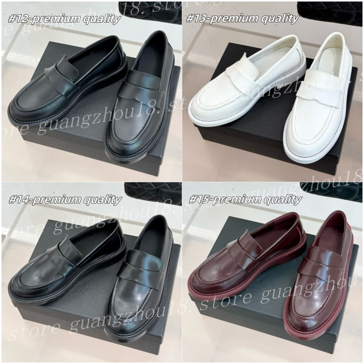 (go off picture not the description) 10A Premium Designer Loafers Shoes for Women Outdoor Leather Shoes Daily Elegant Style with Gold Metal 32616