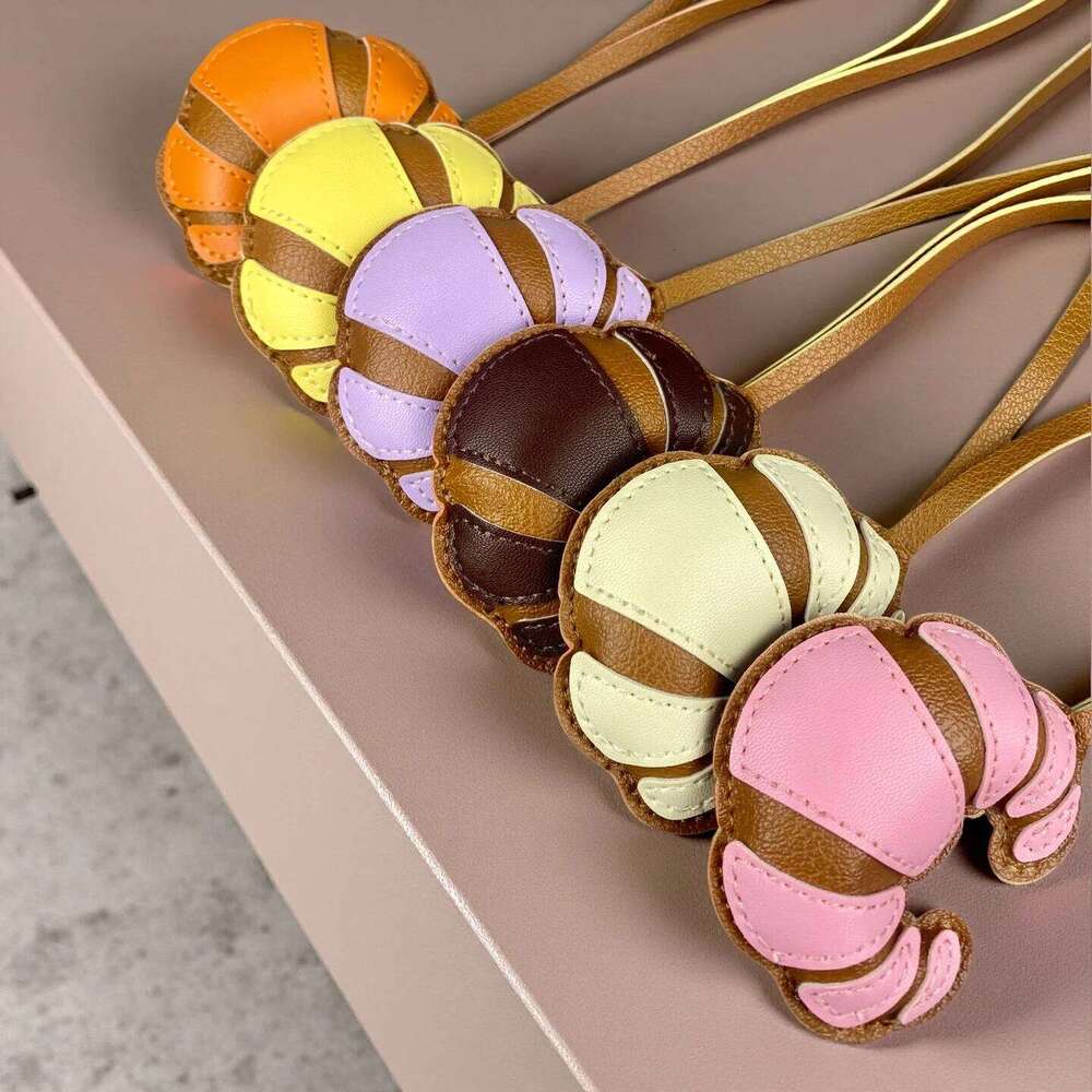 Vibrant Croissant Bag Charm - A Dash of Parisian Chic in 6 Appetizing Colors-PU Leather-Idea Gift For Women/Kids/Bag Accessory