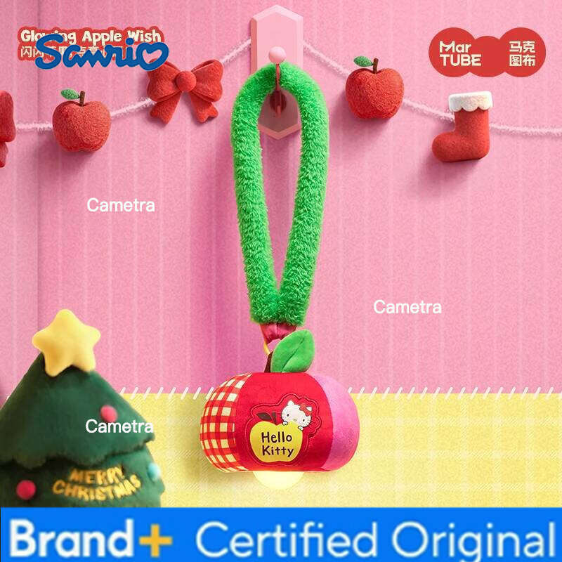 Sanrio Kawaii Hellokitty Apple Lamp Bedside Atmosphere Can Be Hung Room Decoration Christmas Ornaments Trend Toy Girl Birthday Gift H260128