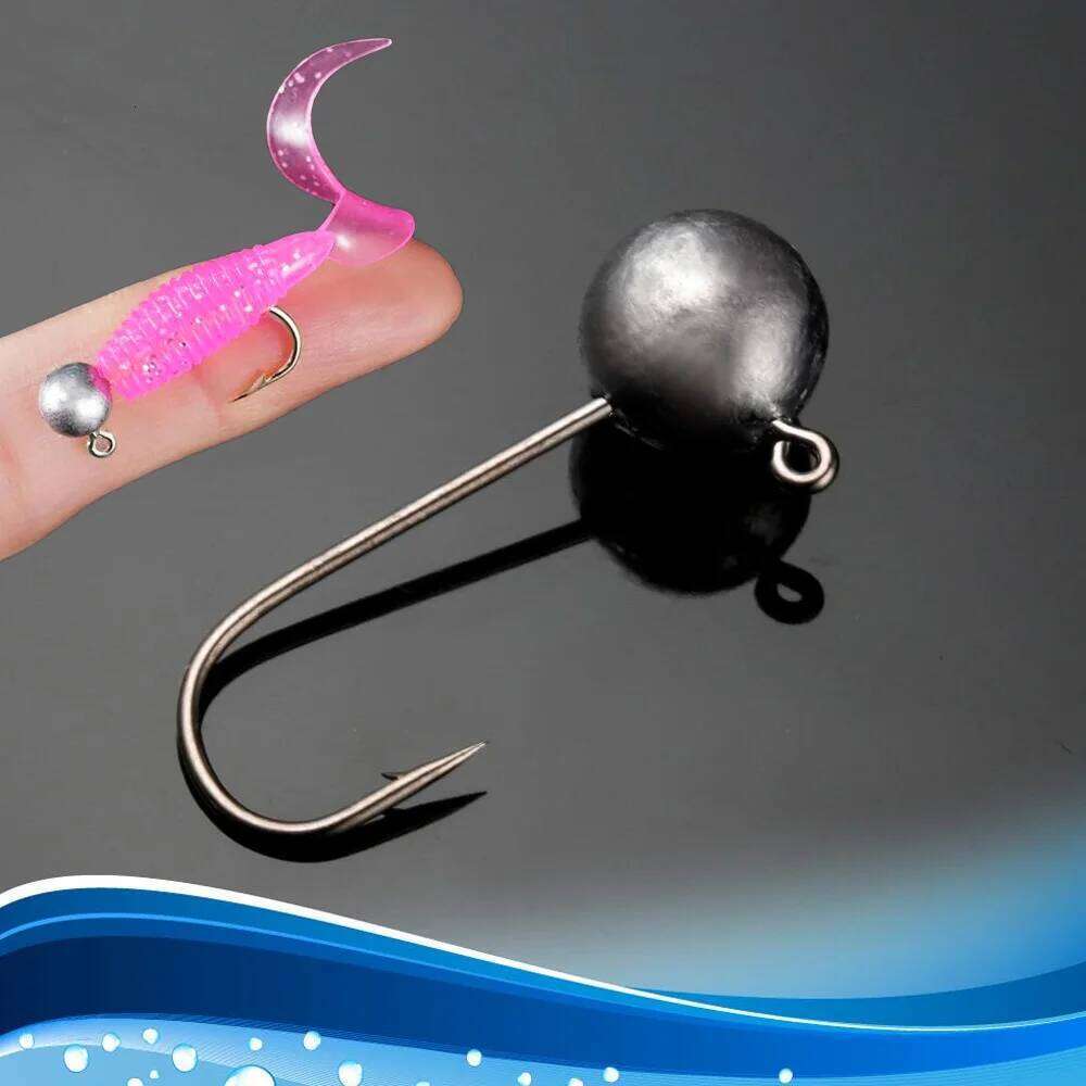 5-20Pcs Metal Jig Head Hooks 1g 3.5g 5g 7g 10g Shank Barbed Root Ned Rig Fishing Soft Lure Kit Tackle Pesca Gear Carp Fishhook Z260128