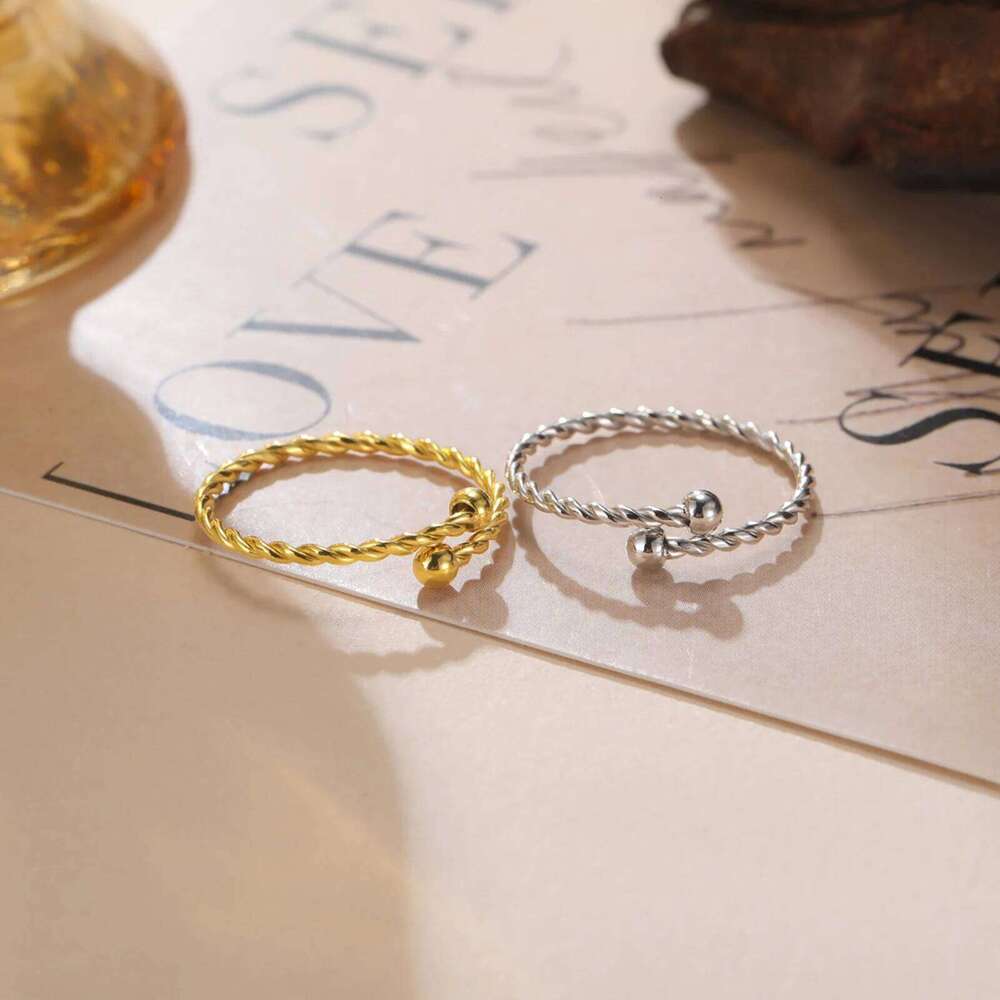 Skyrim Minimalist Stainless Steel Adjustable Rings Women Polished Finger Ring Simple Fashion Jewelry Wedding Gift Wholesale XJ260127