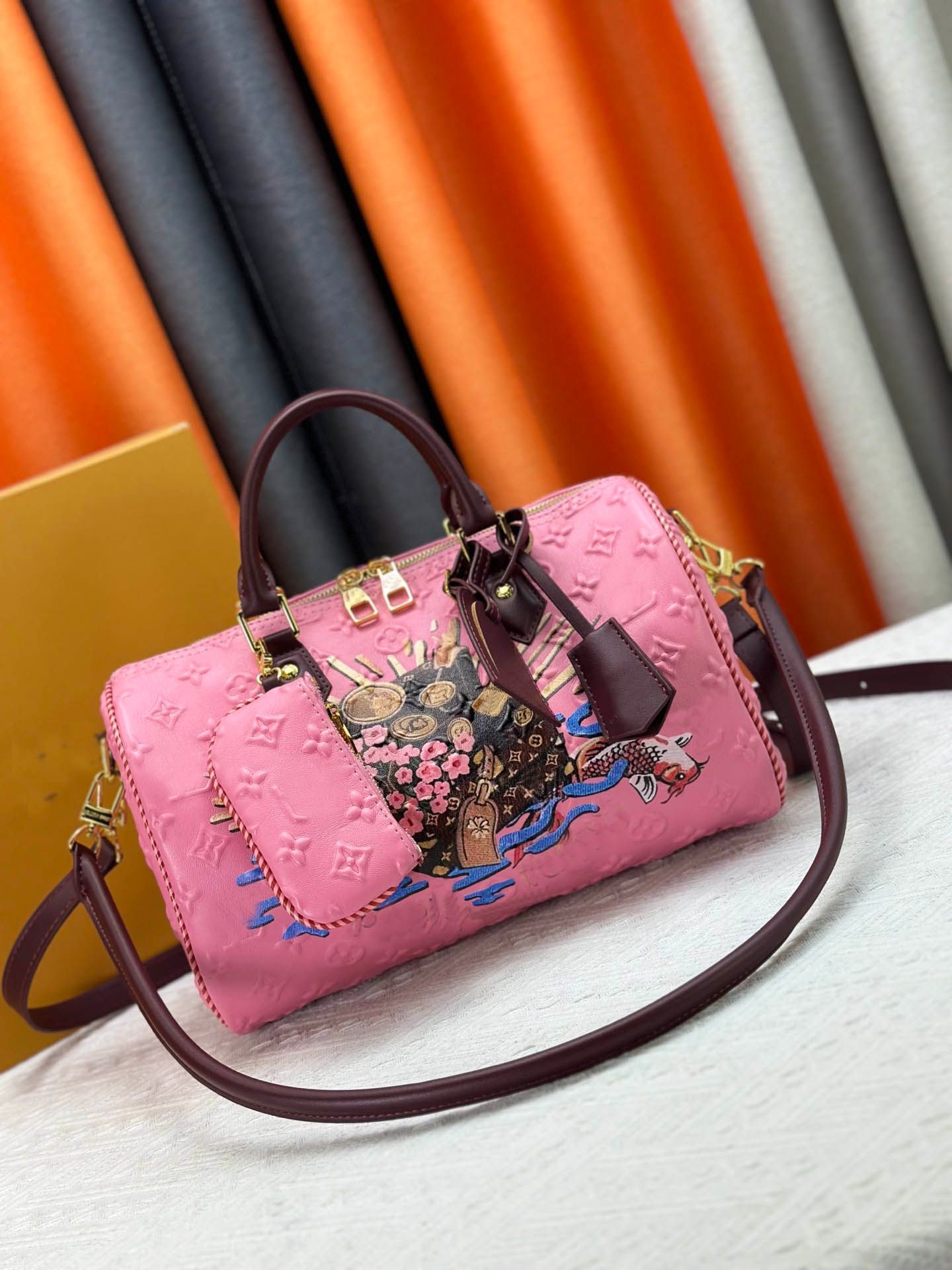 High Quality Gaston Spy Cherry Hobo P9 Soft Fashion Classic 30cm Designer Shoulder Bag Travel Bag Underarm Leather Women Handbags Pouch Makeup Bag Dune