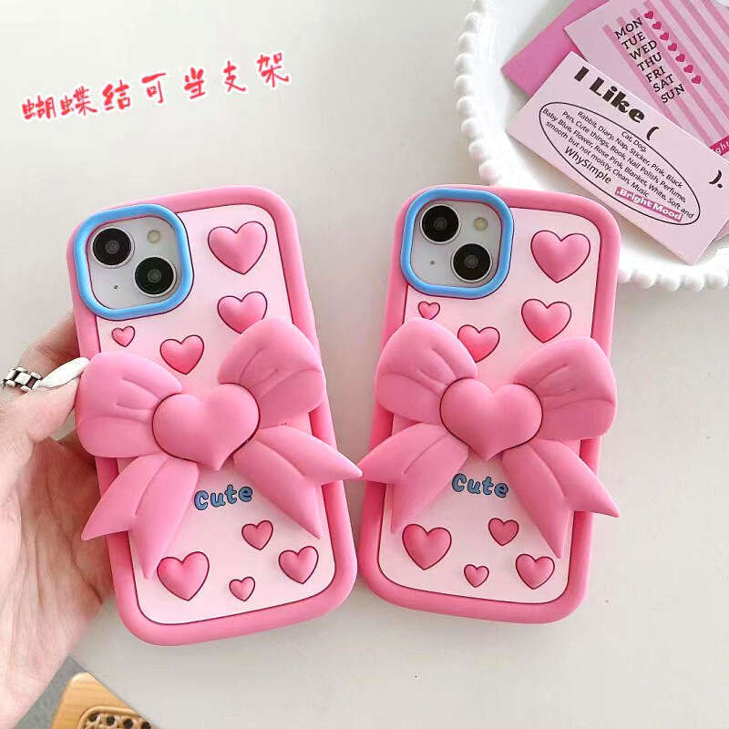 Suitable for iPhone 16 Pro Max Phone Apple 17 Silicone 12 Soft Case 13 Cartoon Stand 11 Cute Female Model S260128 21f