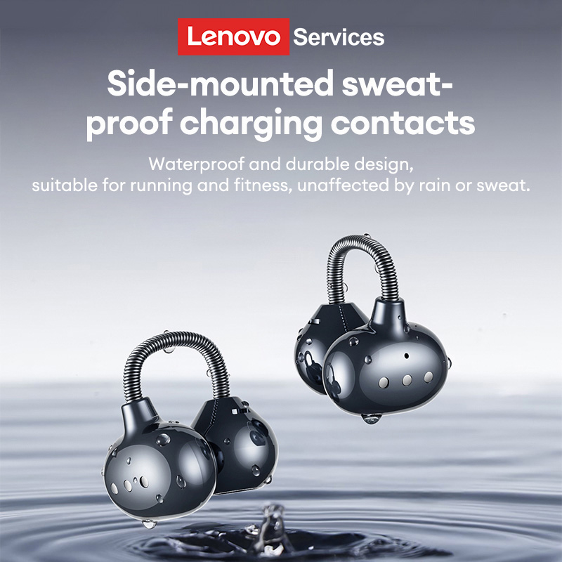 Lenovo LES-120 Spring Earhook Earphones Wireless Bluetooth 6.0 Headphones Smart Call Noise-Canceling Gaming Headset Hi-Fi Sound Quality Music Earbuds