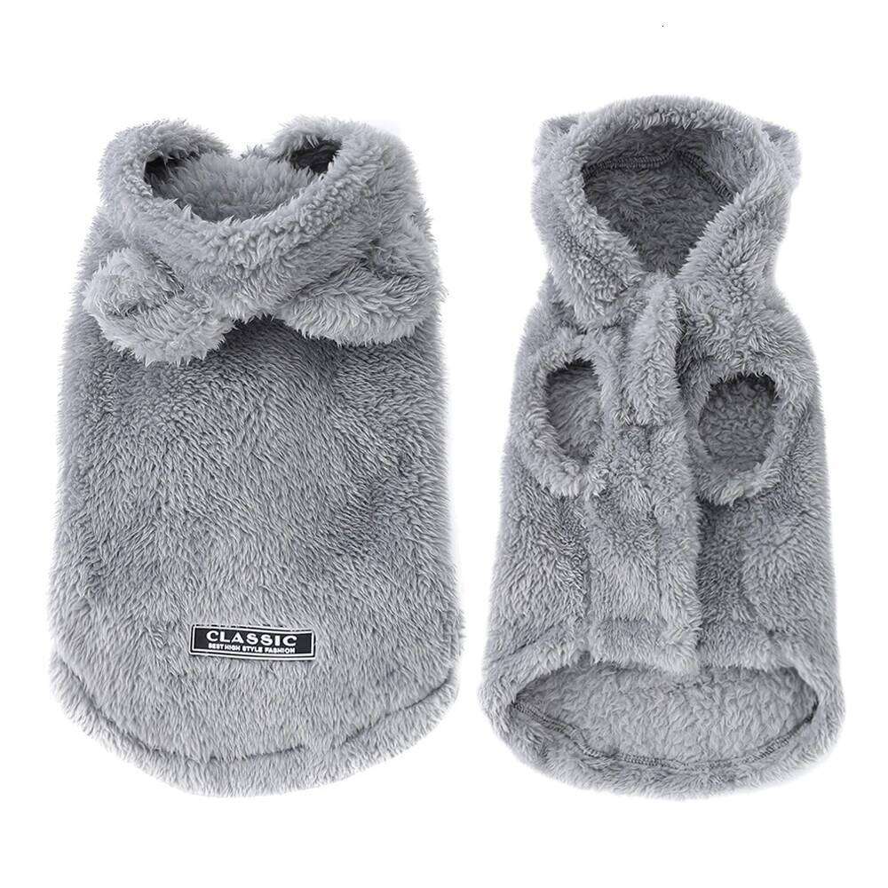 Soft Fleece Pet Dog Clothes Cute Hoodie Coat For Small Medium Dogs Cats Autumn Winter Puppy Hooded Jacket Sweater Pug Apparel XJ260127