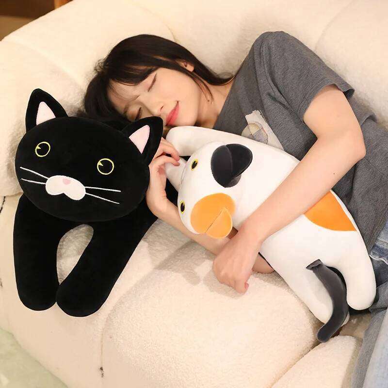 Cute new kitten plush doll, pillow cushion for men and women Y260128