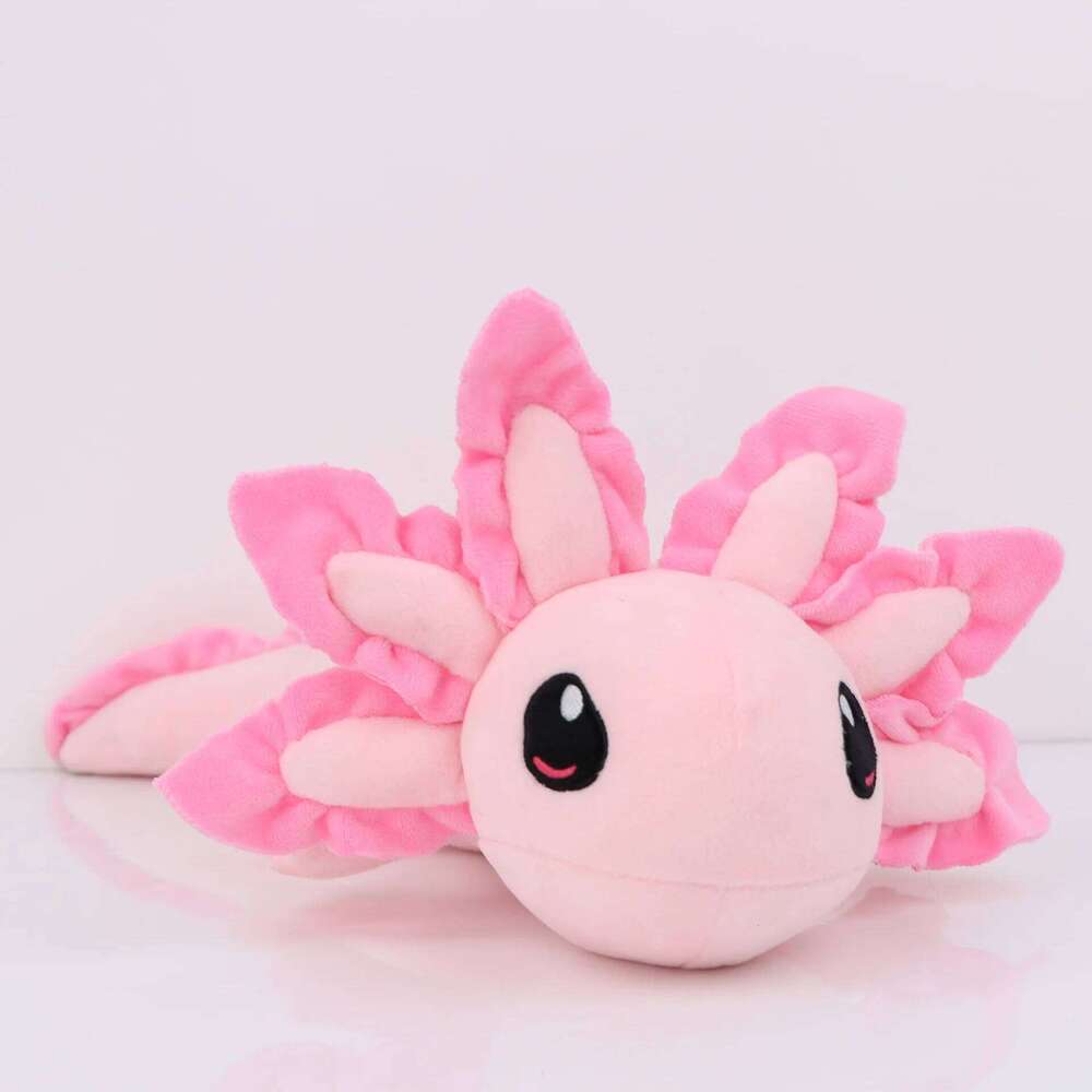 45cm Pink Kawaii Axolotl Dolls Soft Stuffedl Plush Animal Toys Kids Girls Christmas Birthday Gift Toy Y260128
