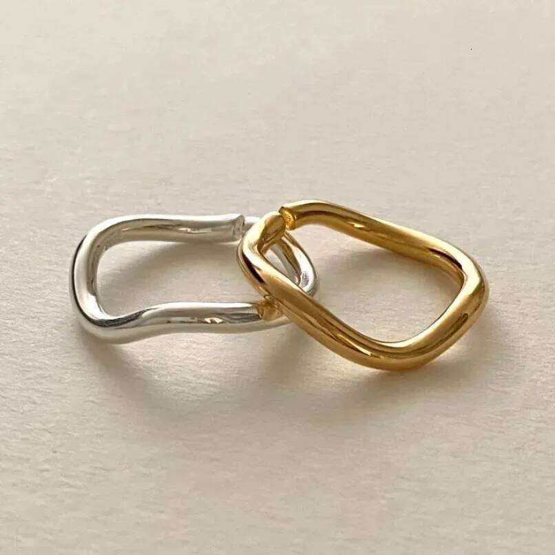 925 Sterling Wavy Line Open Rings for Women Ladies Elegant Luxury Silver Color Jewelry Accessories Wholesale Jewellery XJ260127