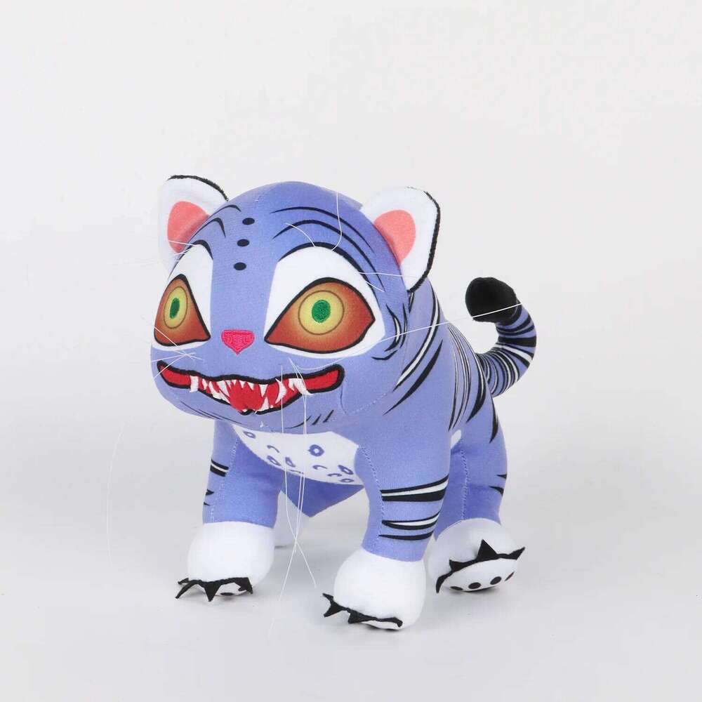 Kawaii Demon Hunters Tiger PlushToy Netflix Kpop Peripheral Plush Toy Cute Doll Birthday Christmas Gift Fans and Girls Y260128