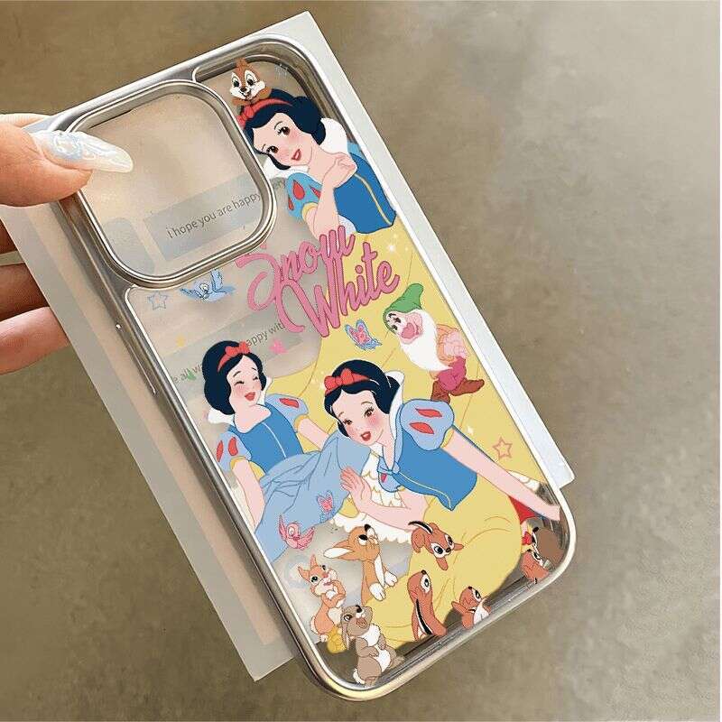 Snow White Suitable for Apple 15PROMAX Phone iPhone15 Creative 14PLUS Transparent 13 Soft Case 11 S260128