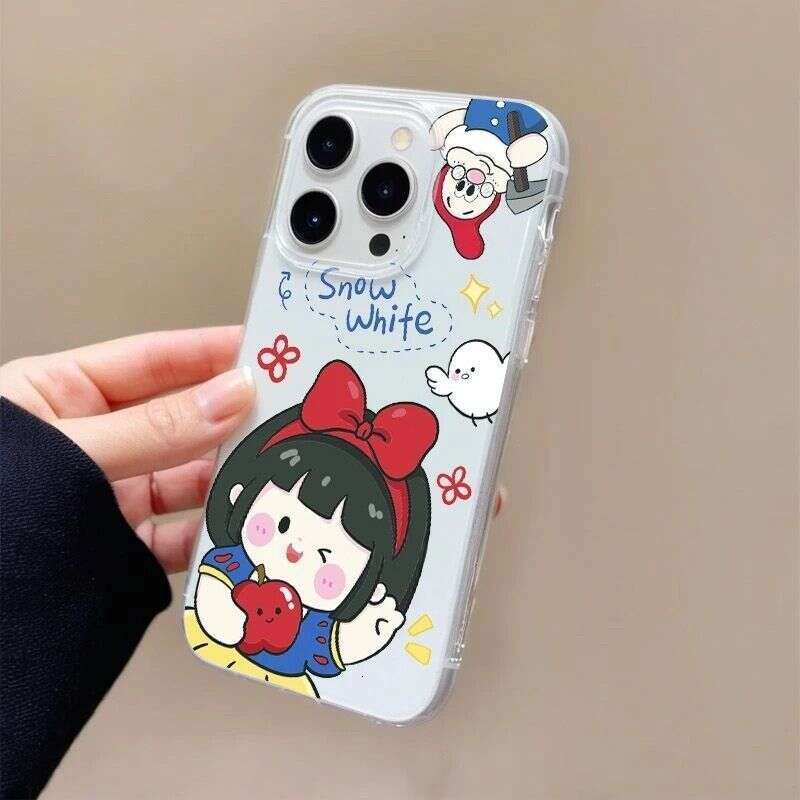 Snow White Princess Compatible with Apple 17 Pro Max Phone iPhone 16 Fun 15 Cute 14 Hard Case 13 New Model S260128 155