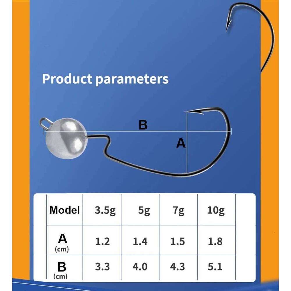 10Pcs/5Pcs Jig Crank Hooks 1.5g-14g Jigging Hook Round Ball Head Barbed Fishhook Pike Carp Fishing Tackles Z260128