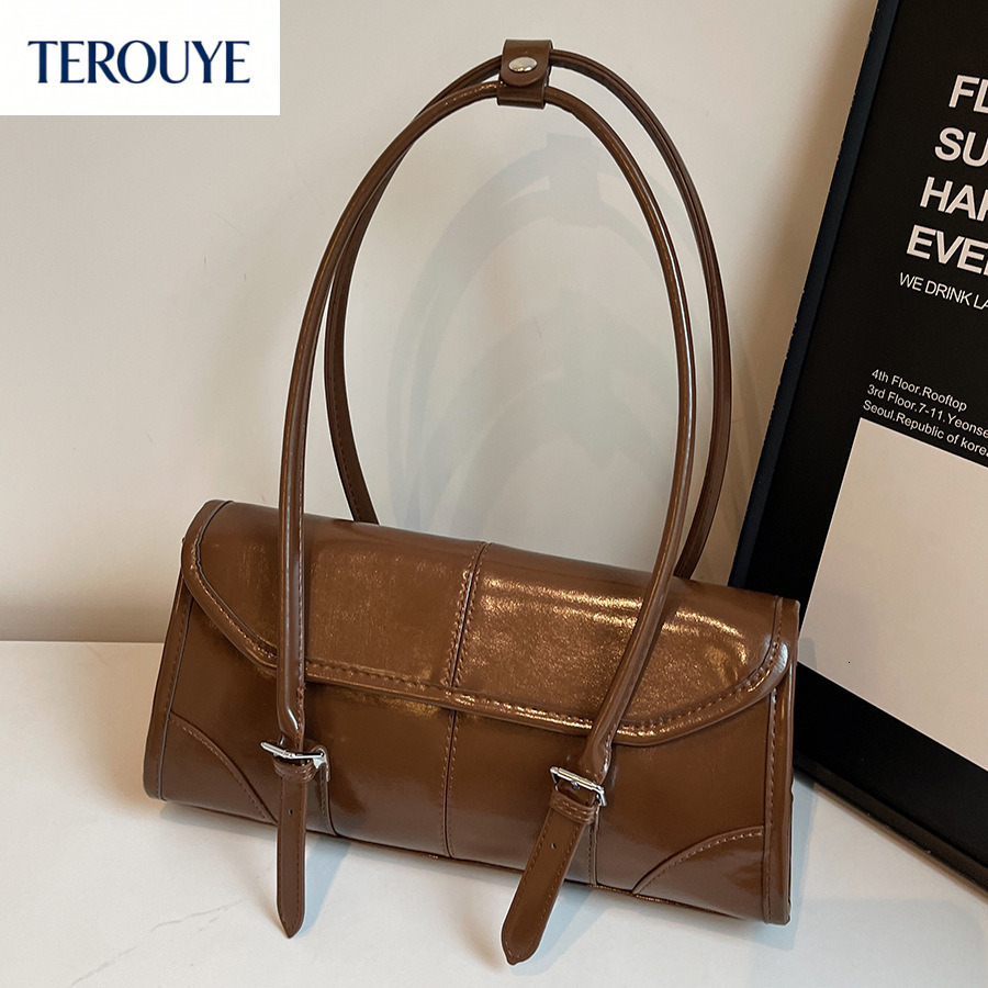TEROUYE Autumn/Winter New French Style Retro One Shoulder bag Underarm Bag Fashionable Light Luxury Trendy Style