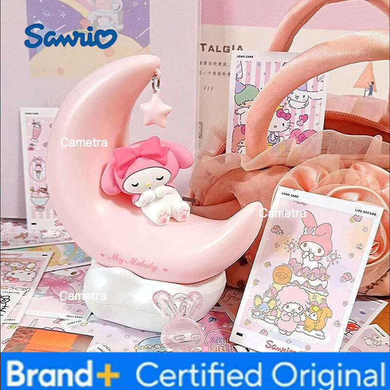 Sanrio Kawaii My Melody Moon Led Cute Girl Night Light Cartoon Light-up Ornament Children's Birthday Gift H2601281