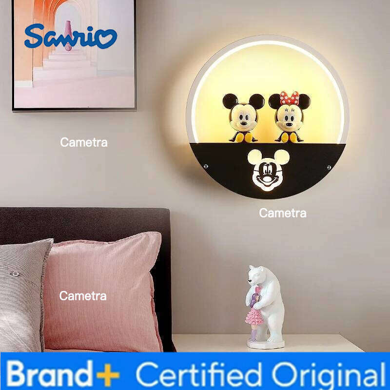 Sanrio Children's Room Lamps Boy Cartoon Bedroom Bedside Lamp Girl Princess Lovely Creative Decoration Wall Lights Home Decor H260128