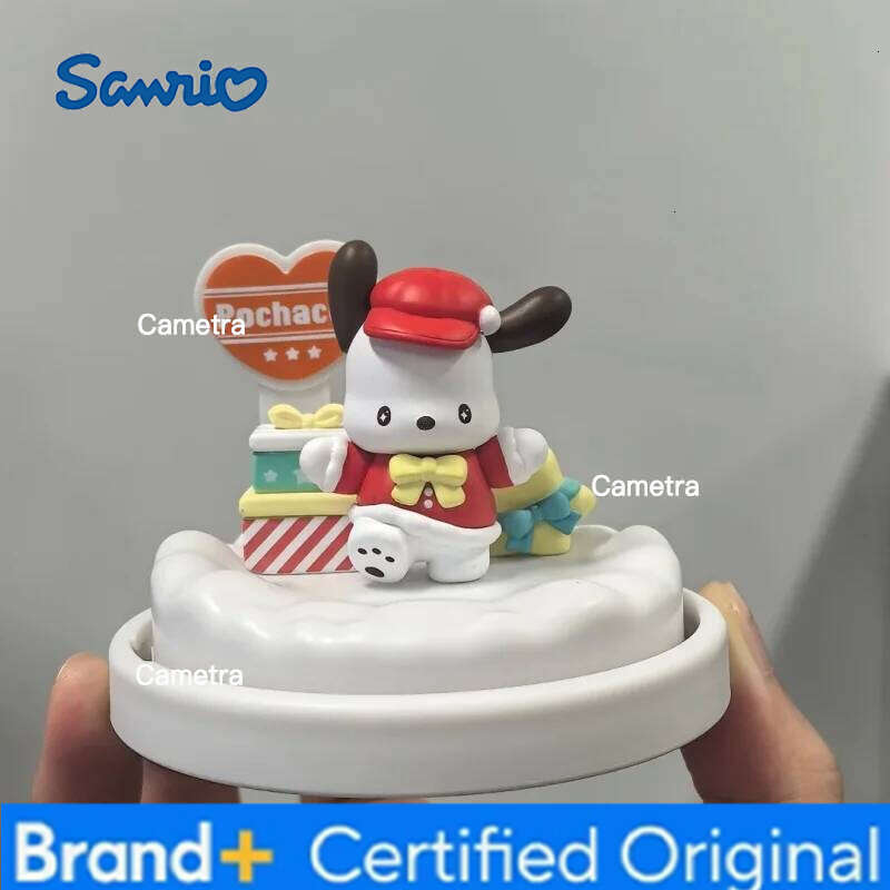 Sanrio Christmas Kuromi Hellokitty Pompompurin Family Winter Candle Light Ornaments Nightlight Blind Box Girl Gift Toys H2601281