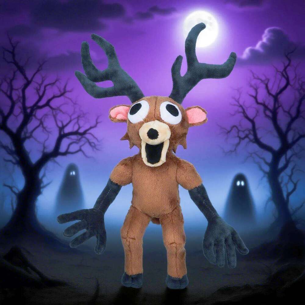 38cm 99 Aights In Forest Plush Stuffed Animal Game Peripheral The Deer Birthday Xmas Halloween Gift Toys for Kids Decor Y260128