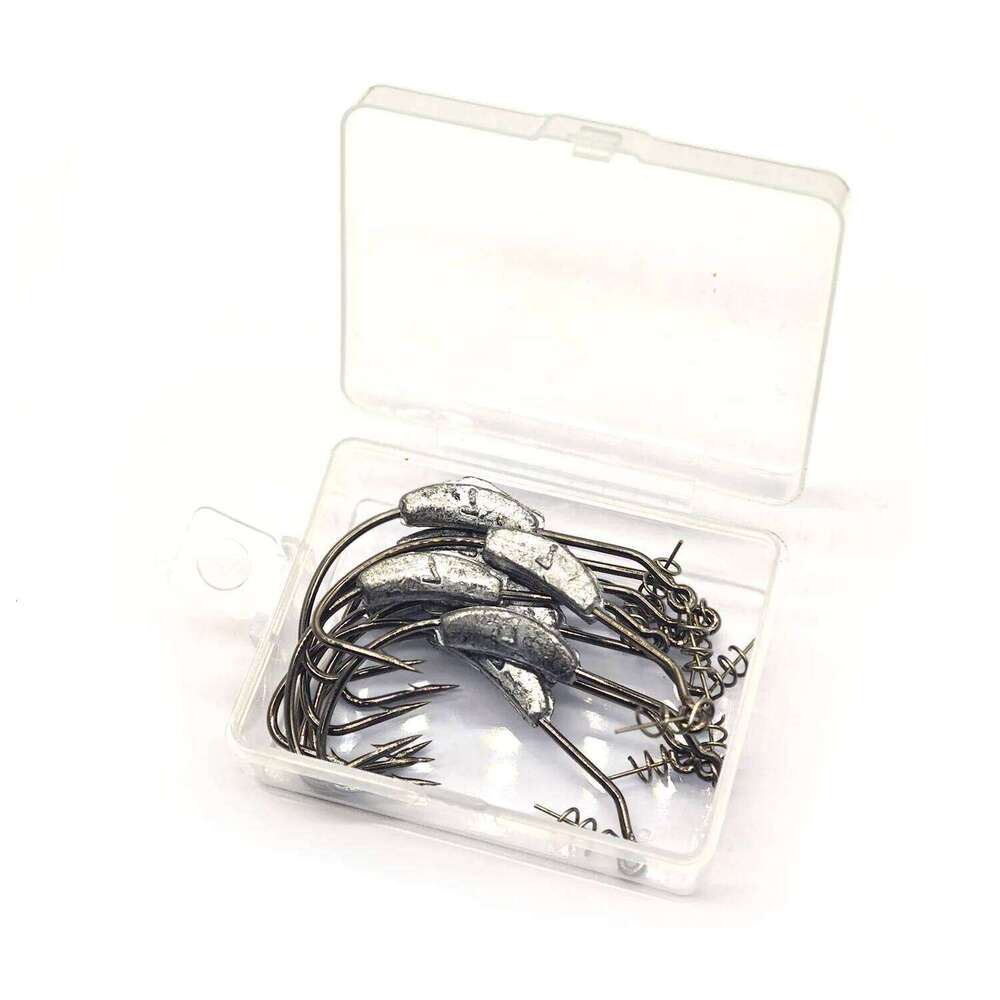 10Pcs Sharp Barbed Crank Hook Metal Jig Head Sea Fishing Hooks for Lure Soft Worm Bait Jighead Heads Fishhooks Set Accessories Z260128