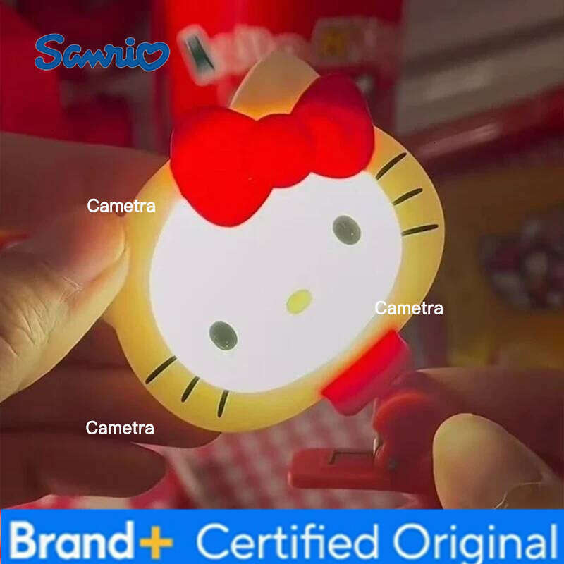 Sanrio Cute Hello Kitty Fill Cartoon Figure Mini Party Luminous Toy Portable Selfie Supplement Light Atmosphere Lights H260128