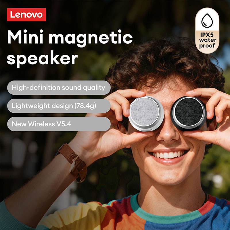 Lenovo HD103Pro Bluetooth 5.4 Speaker Portable TWS Dual Device Connection Laptop Speaker Deep Bass Speaker Long-Lasting Battery Life Outdoor Camping M