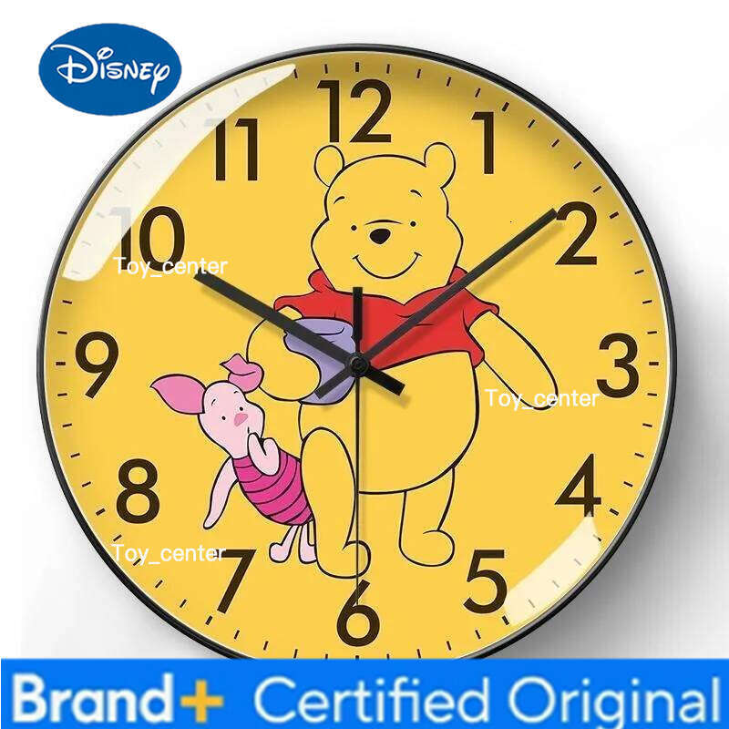 Disney Winnie the Pooh Cartoon Animation Creative Children's Room Wall Decoration Silent Clock Gift for Boys and Girls H260128