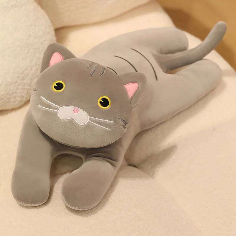 Cute new kitten plush doll, pillow cushion for men and women Y260128