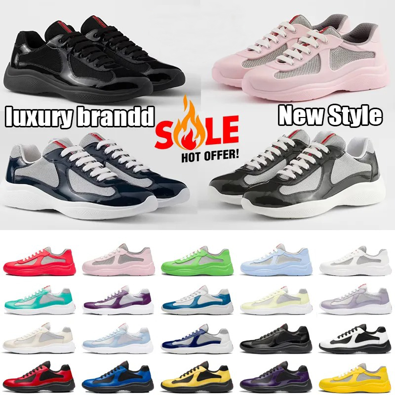 Designer American cup Casual shoes low red Sneakers Luxury Trainers Americas sneaker Rubber Fabric Outdoor Comfortable shoes Walking shoes