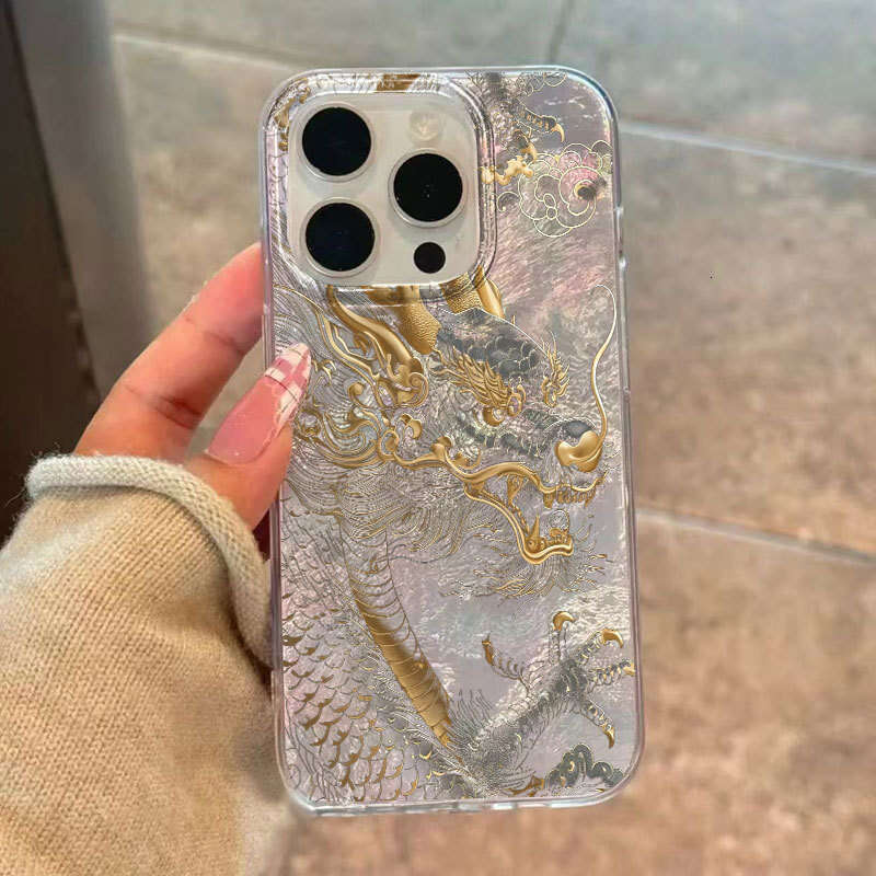 Xiangyun Golden Dragon Compatible with Apple 17 Pro Phone Case iPhone 16 Shockproof 15 National Trend 14 Cross-Border 13 Hot Item 11X S260128