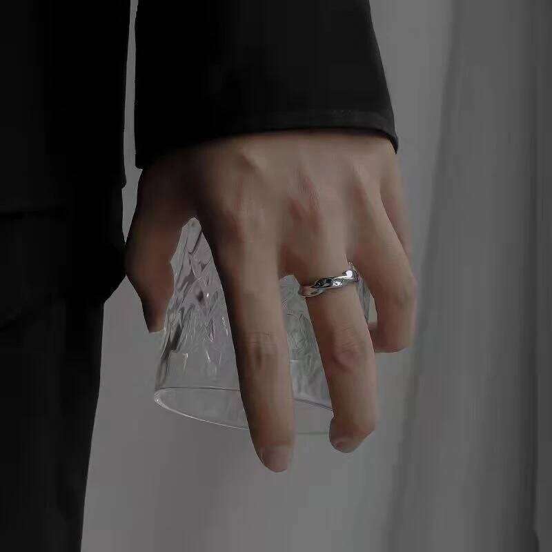 Fashion Simplicity Mobius Opening Adjustable Finger Ring For Men Women Couple Rings Engagement Jewelry Accessories Gift XJ260127