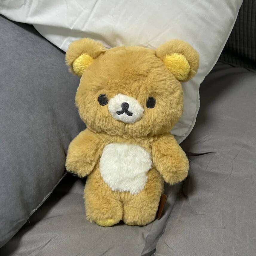 20cm Kawaii Rilakkuma Plushies Stuffed Korilakkuma Plush Cute Anime Character Brown/White Bear Dolls, Soft Hugging Toy Girl Y260128