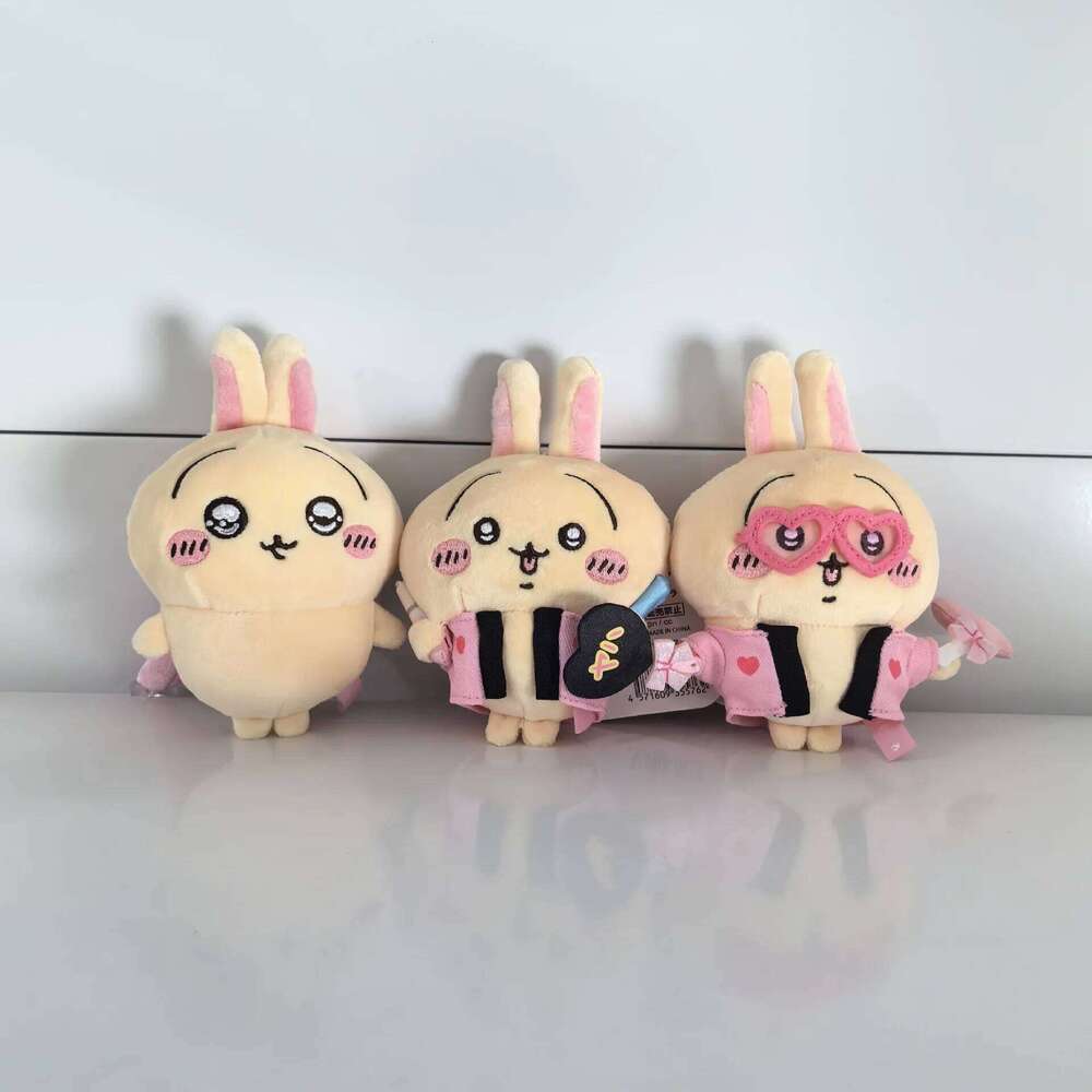 New Chiikawa Plush Big Eyes Peripheral Support Rabbit Usachi Usagi Concert Cute Doll Bag Pendant Back Packaging Decoration Y260128