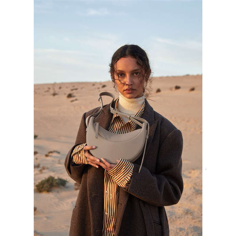 Luxury Shoulder Bags Totes Hobo Crescent Niche Design Half Moon Genuine Leather Crossbody Underarm Bag For Women SENYY
