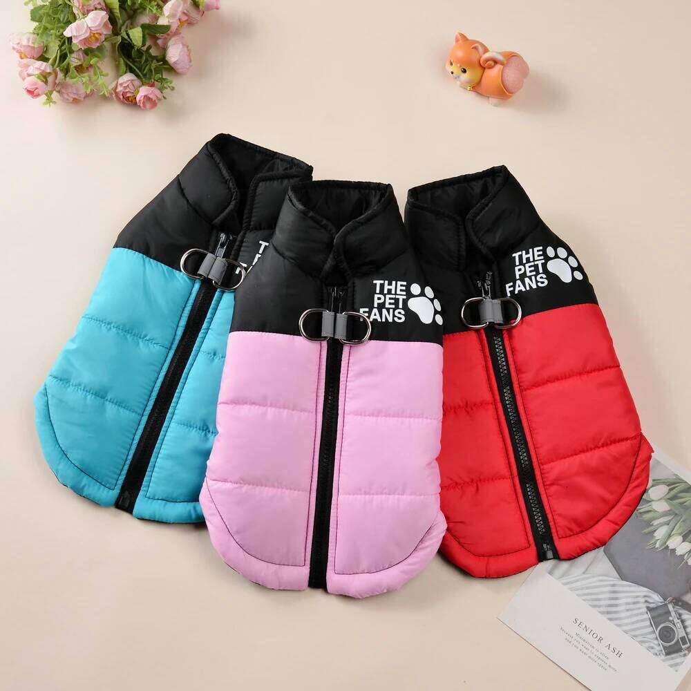 Waterproof Pet Clothes Winter Warm Dog Vest Coat With D-ring Reflective Pets Jacket For Small Medium Dogs Chihuahua Bulldog XJ260127