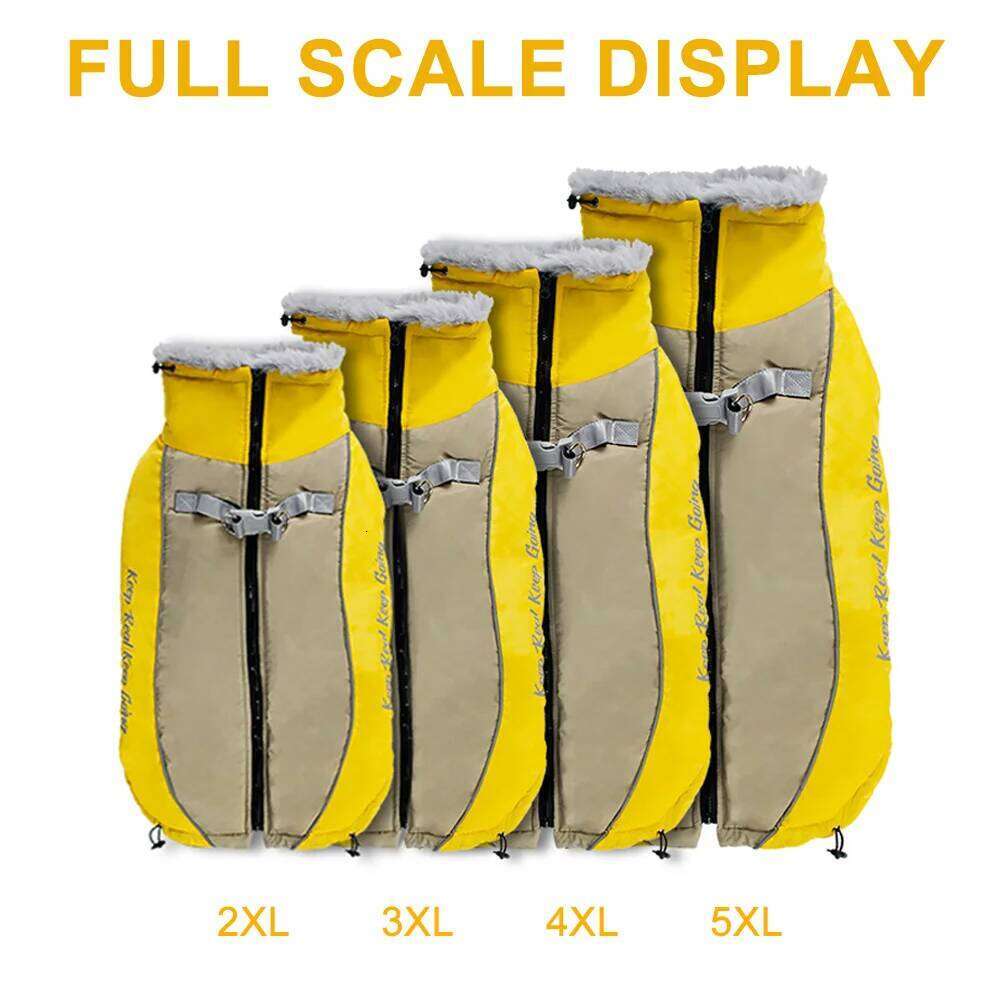 Winter Warm Dog Clothes Waterproof Large Dogs Jacket High Collar Pet Clothing Vest Reflective For German Shepherd 5XL XJ260127