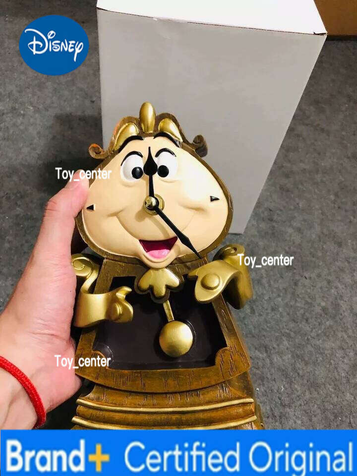 Disney Beauty And The Beast Cogsworth Mr Clock 24cm Action Figure Figurine Collection Decoration Toys Pvc Model Christmas Gifts H2601281
