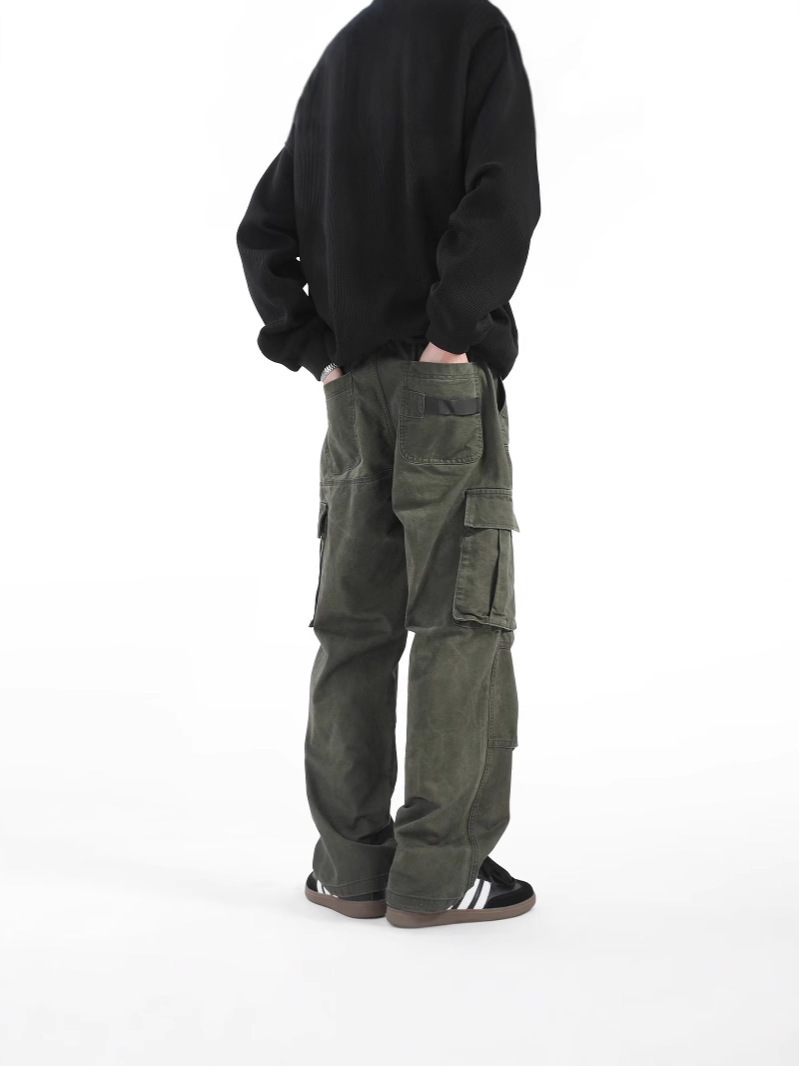 Luxury Fashion 2026 Premium Heavyweight Cargo Pants, Men's Vintage American Work Trousers, Classic Straight Leg Casual Bottoms