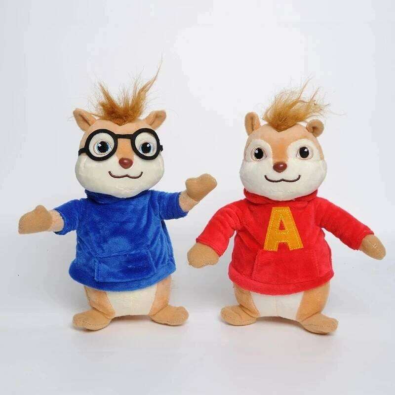 Game Alvin and the Plush Toys Kawaii Fluffy Chipmunks Stuffed Animals Children Xmas Gift 20CM Y260128