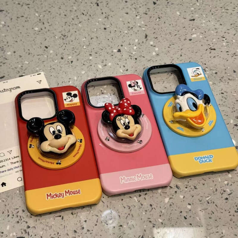 Cartoon Creative Mickey Mouse Minnie Magnetic Suitable for iPhone 16 Pro Max Apple 15 Phone Case 14 New Model 13 S260128 45b