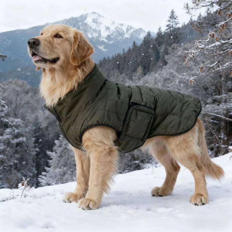 Winter Warm Dog Coat Large Dogs, Thicken Cold Weather Jacket for Golden Retriever,Samoyed, Border Collie and Medium Big Dogs XJ260127